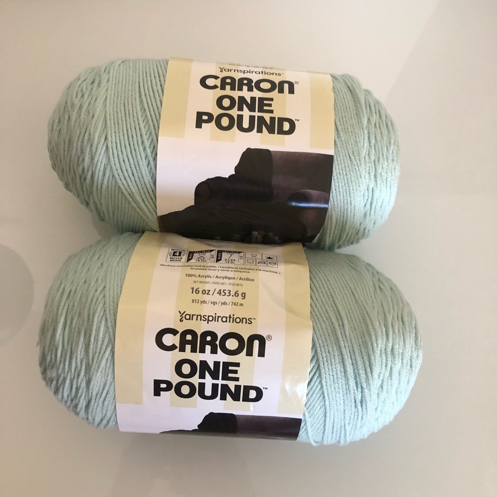 2 Skeins of Yarnspirations CARON ONE POUND SOLIDS Yarn. Gauge 4 Medium. …
